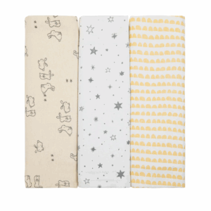 Cueiro Flanelado Papi Baby Estampado 1,0M X 80Cm Contem 03 Un